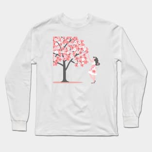 cherry blossom tree Long Sleeve T-Shirt